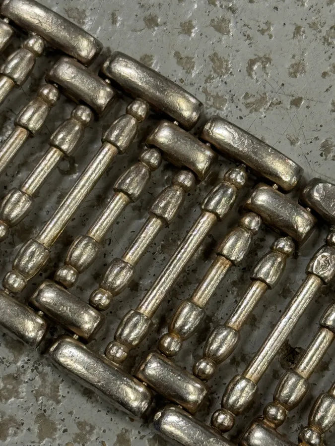 2000s Jean Paul Gaultier Roman Pillar Stainless Steel Bracelet tpJNQwT 2