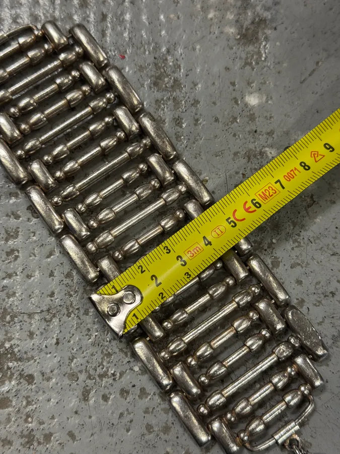 2000s Jean Paul Gaultier Roman Pillar Stainless Steel Bracelet tpJNQwT 8