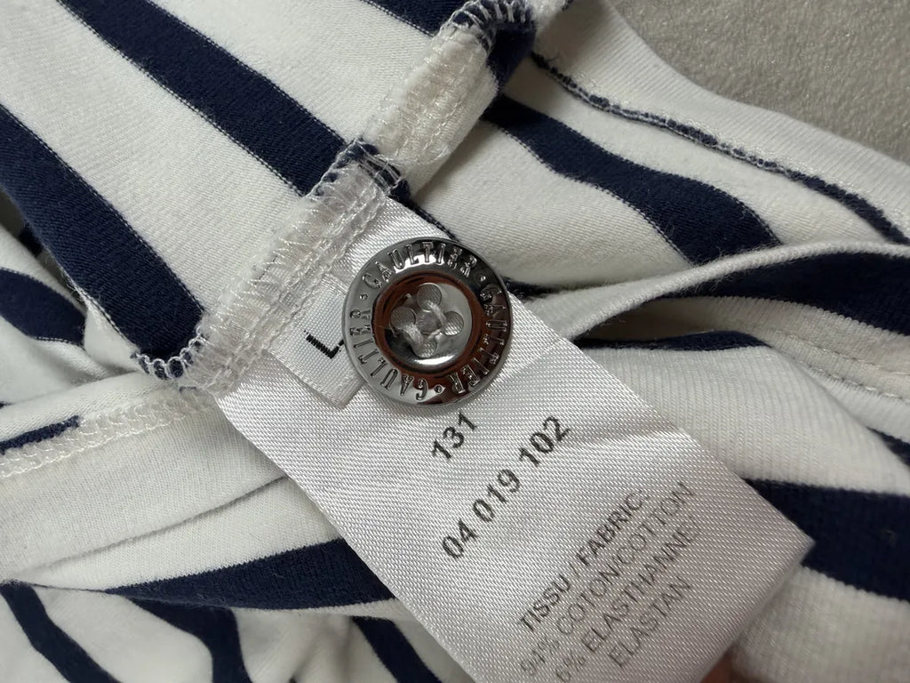 2000s Jean Paul Gaultier Sailor Blue Lines White Longsleeves lUsrZMV 6