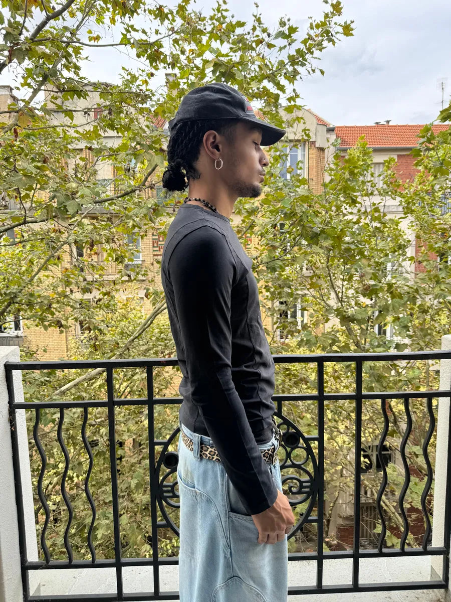 2000s Jean Paul Gaultier Shadow Dark Black Longsleeves fCbduQd 2