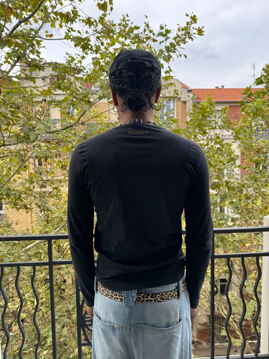 2000s Jean Paul Gaultier Shadow Dark Black Longsleeves fCbduQd 4