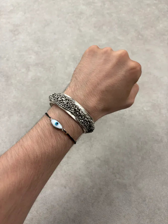 2000s Jean Paul Gaultier Silver Metal Multi Chains Bracelet NSJQhYm 0