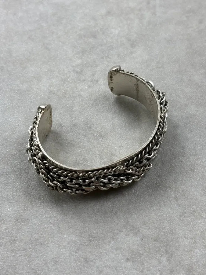 2000s Jean Paul Gaultier Silver Metal Multi Chains Bracelet NSJQhYm 1