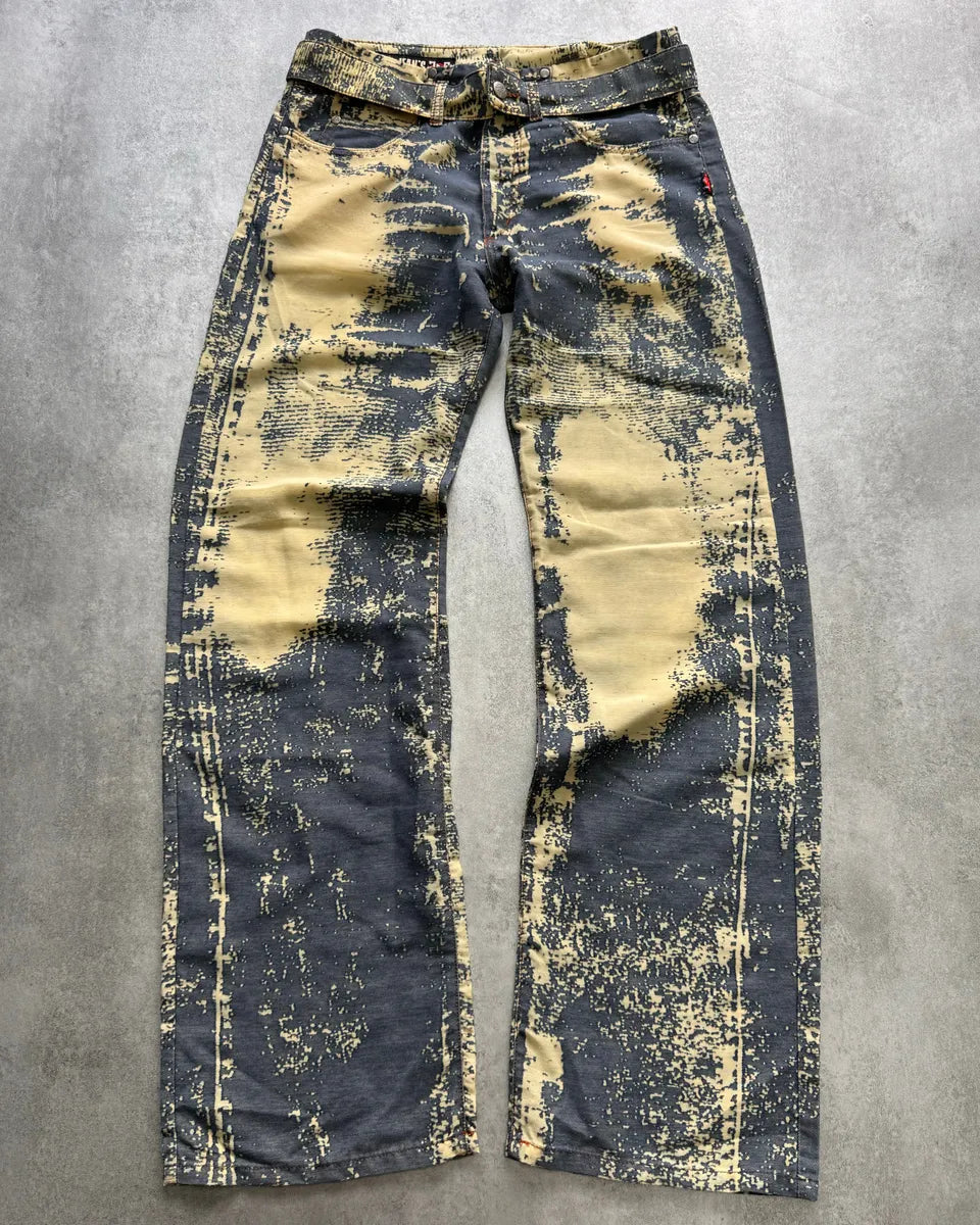 2000s Jean Paul Gaultier Sun Faded Print Pants UqZqfAk 0