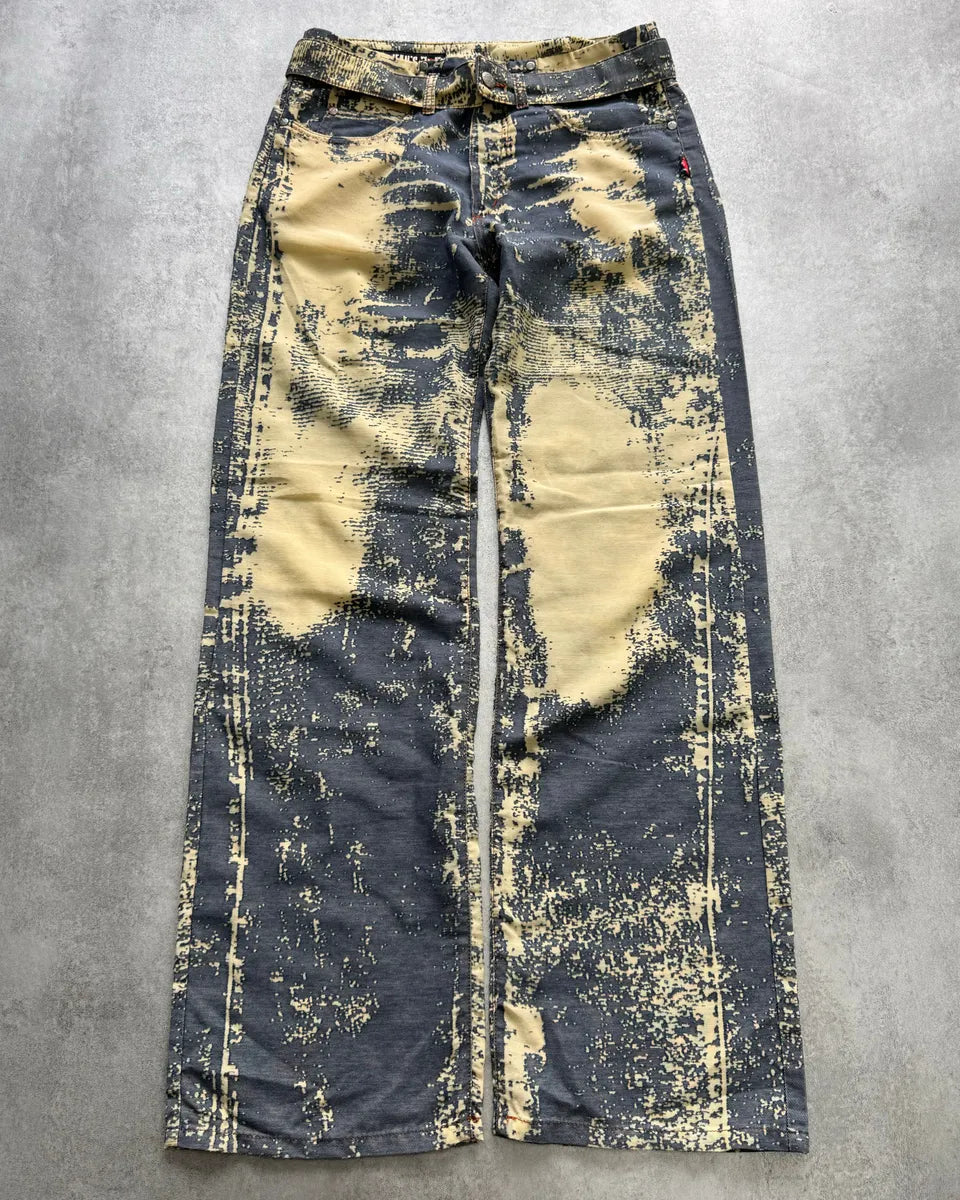 2000s Jean Paul Gaultier Sun Faded Print Pants UqZqfAk 2