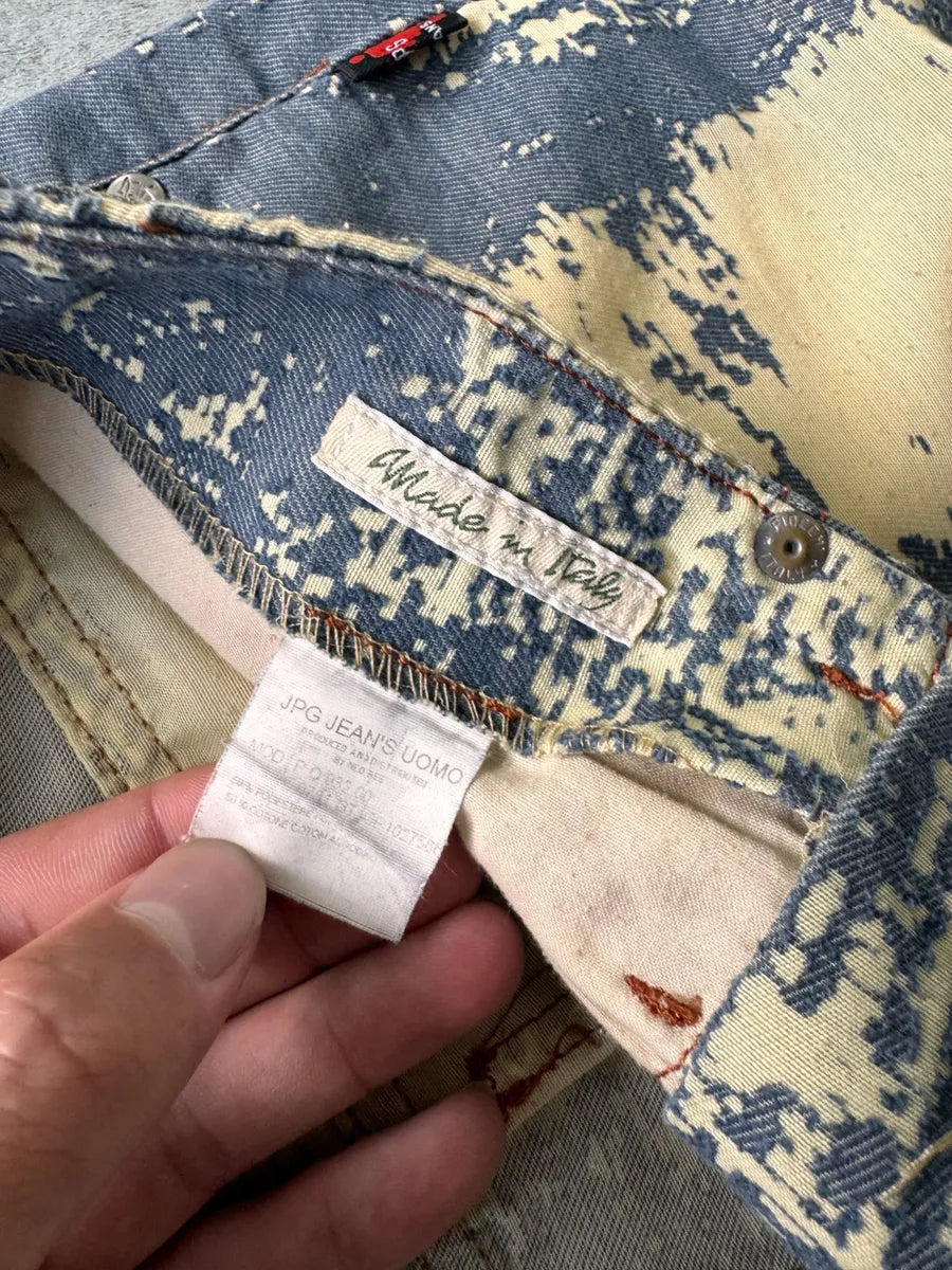 2000s Jean Paul Gaultier Sun Faded Print Pants UqZqfAk 4