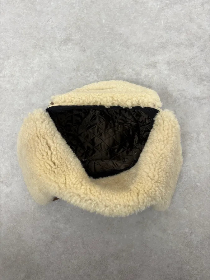 2000s Jean Paul Gaultier Tartan Beige Chapka Hat KomxaMP 7