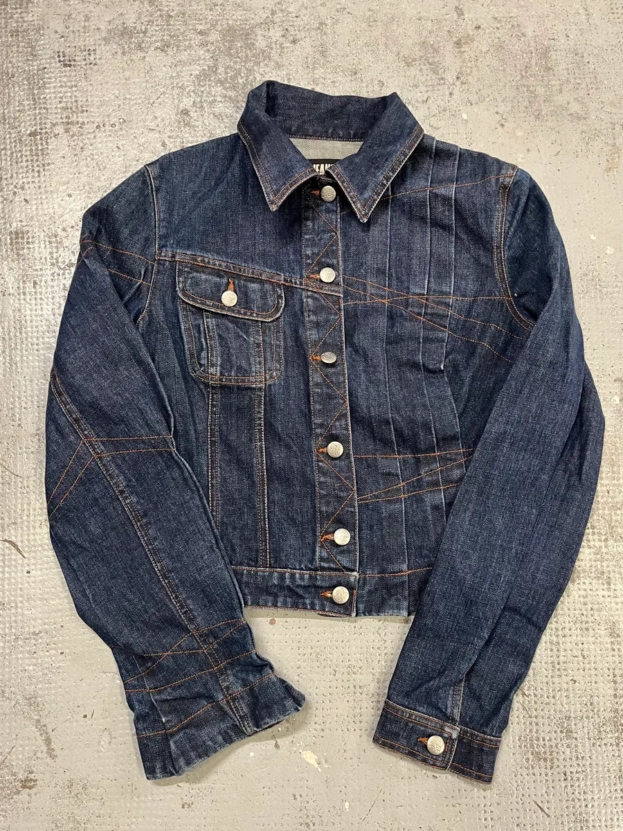 2000s Jean Paul Gaultier Type 1 Asymmetrical Denim Jacket ScERChT 0