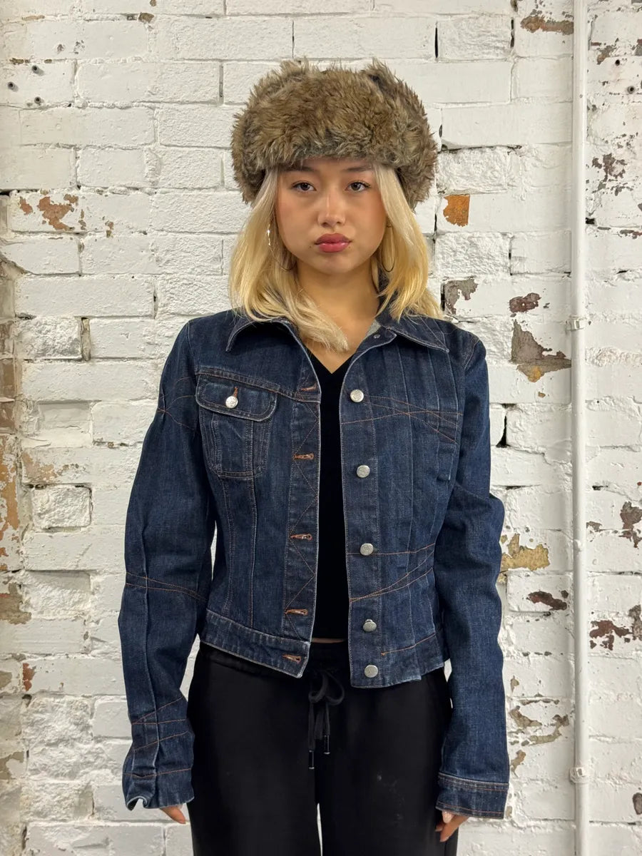 2000s Jean Paul Gaultier Type 1 Asymmetrical Denim Jacket ScERChT 1