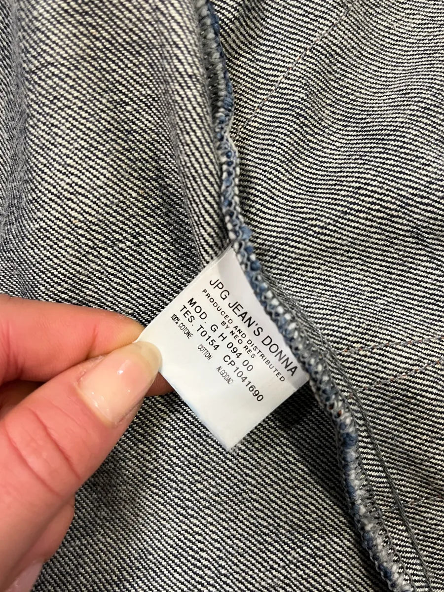 2000s Jean Paul Gaultier Type 1 Asymmetrical Denim Jacket ScERChT 10