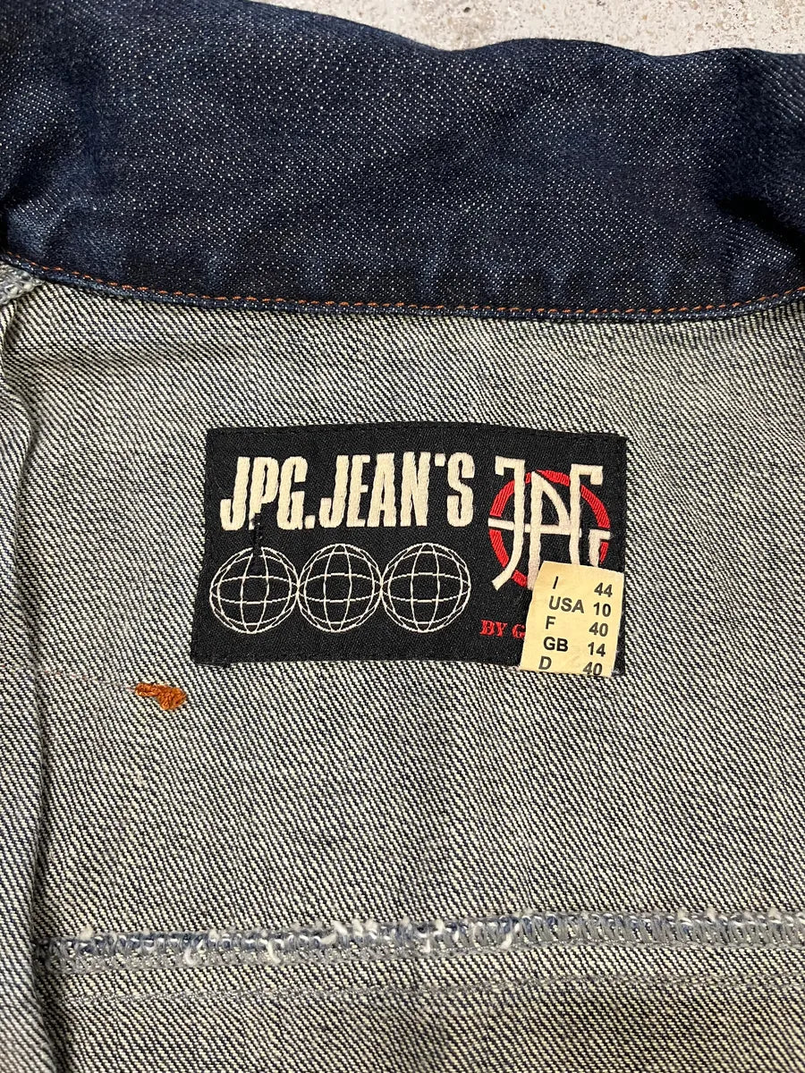 2000s Jean Paul Gaultier Type 1 Asymmetrical Denim Jacket ScERChT 8