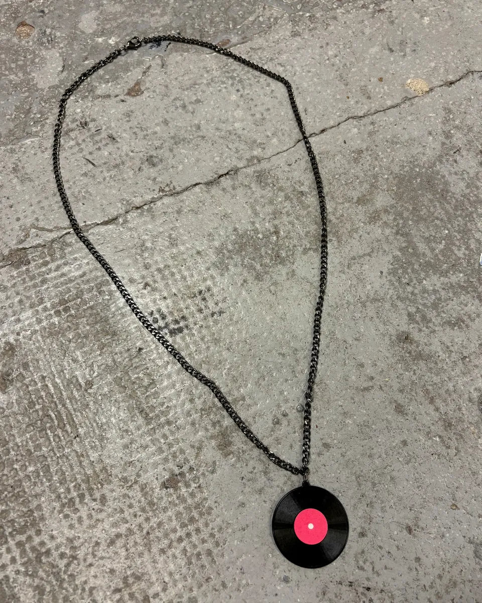2000s Jean Paul Gaultier Vinyl Pendant Necklace oXivntF 0