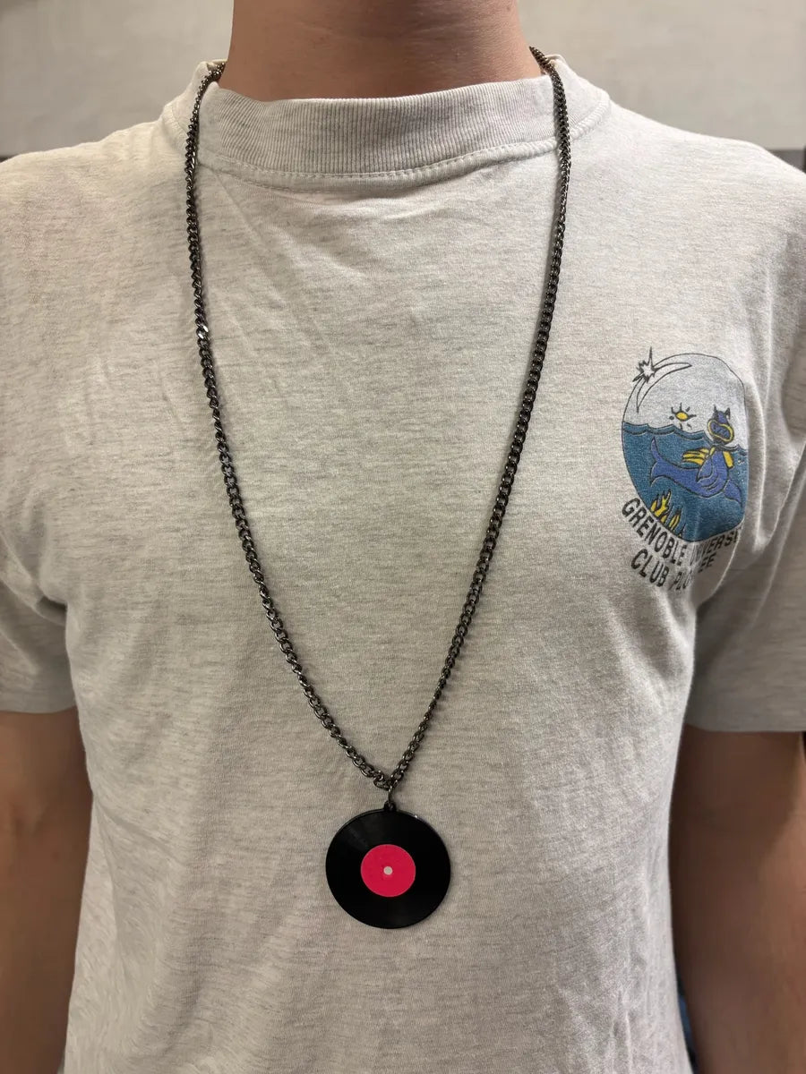 2000s Jean Paul Gaultier Vinyl Pendant Necklace oXivntF 1