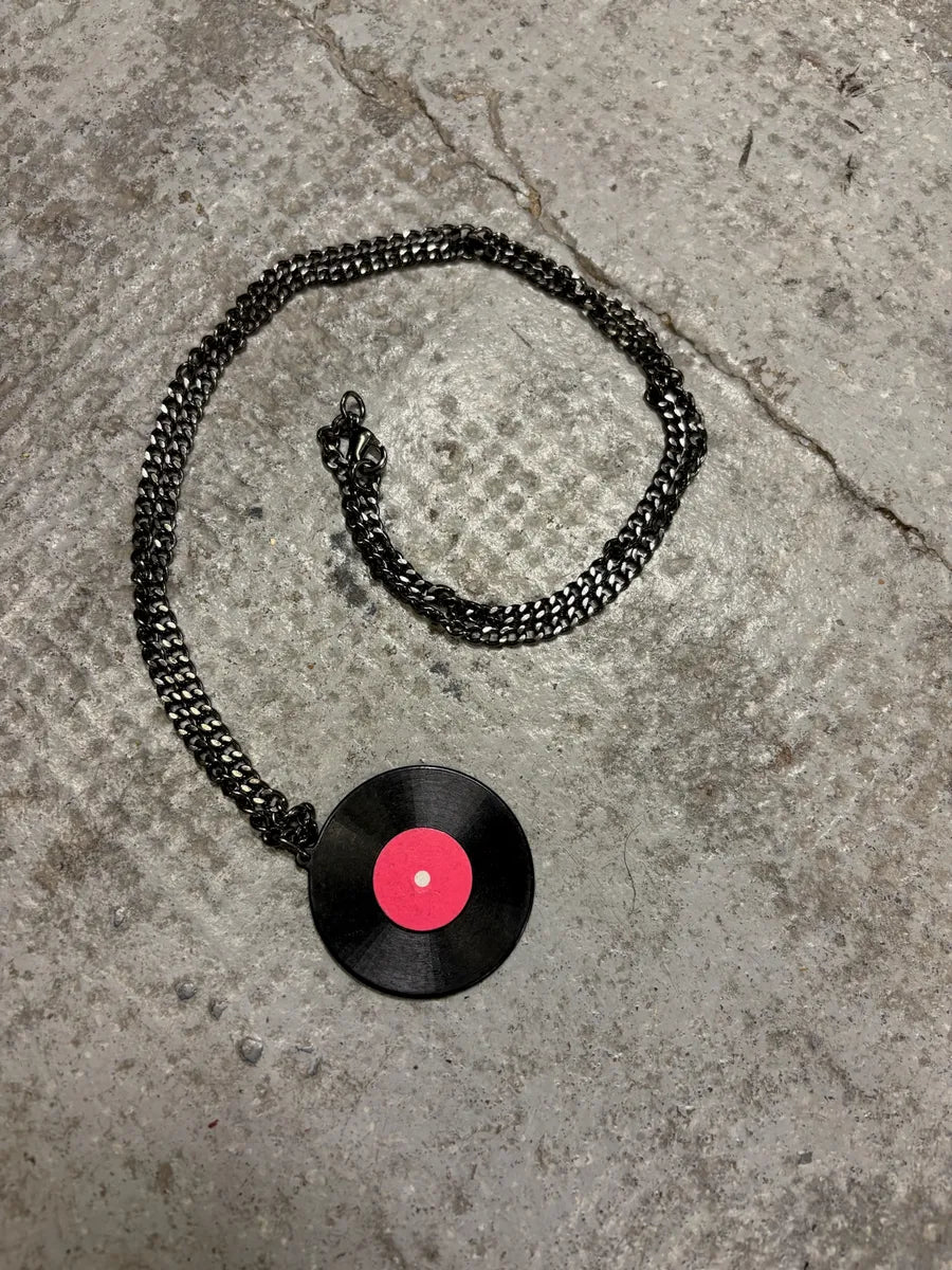 2000s Jean Paul Gaultier Vinyl Pendant Necklace oXivntF 5