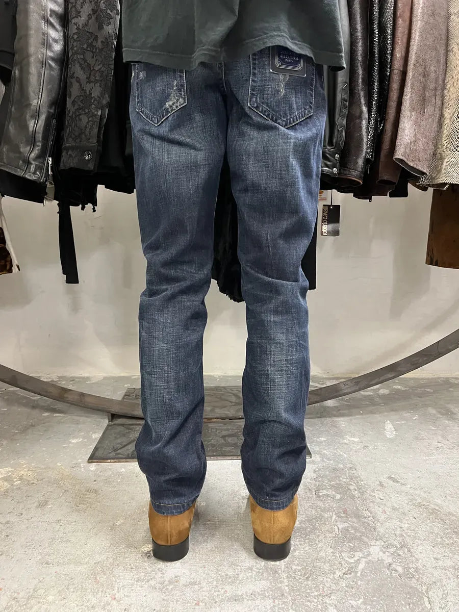 2000s Jean Paul Gaultier Washed Denim Jeans WMhdlHb 2