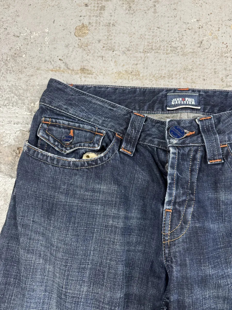 2000s Jean Paul Gaultier Washed Denim Jeans WMhdlHb 5