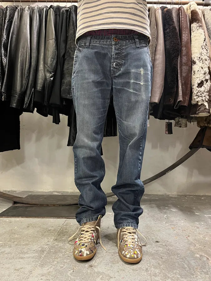 2000s Jean Paul Gaultier Washed Denim Jeans ZjhNQbF 1