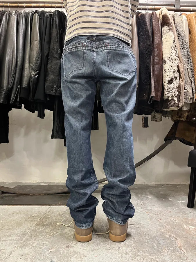 2000s Jean Paul Gaultier Washed Denim Jeans ZjhNQbF 3