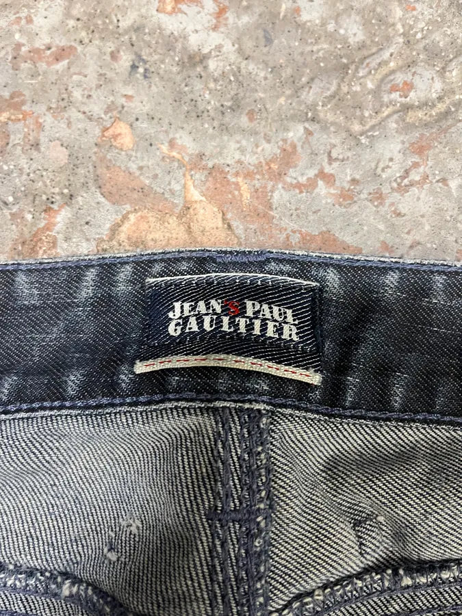 2000s Jean Paul Gaultier Washed Denim Jeans ZjhNQbF 8