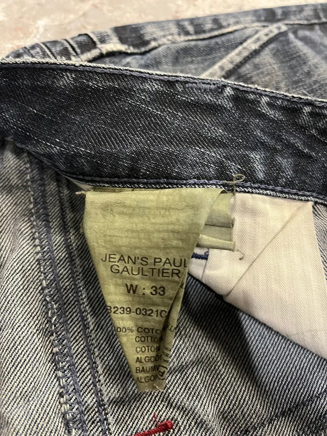 2000s Jean Paul Gaultier Washed Denim Jeans ZjhNQbF 9
