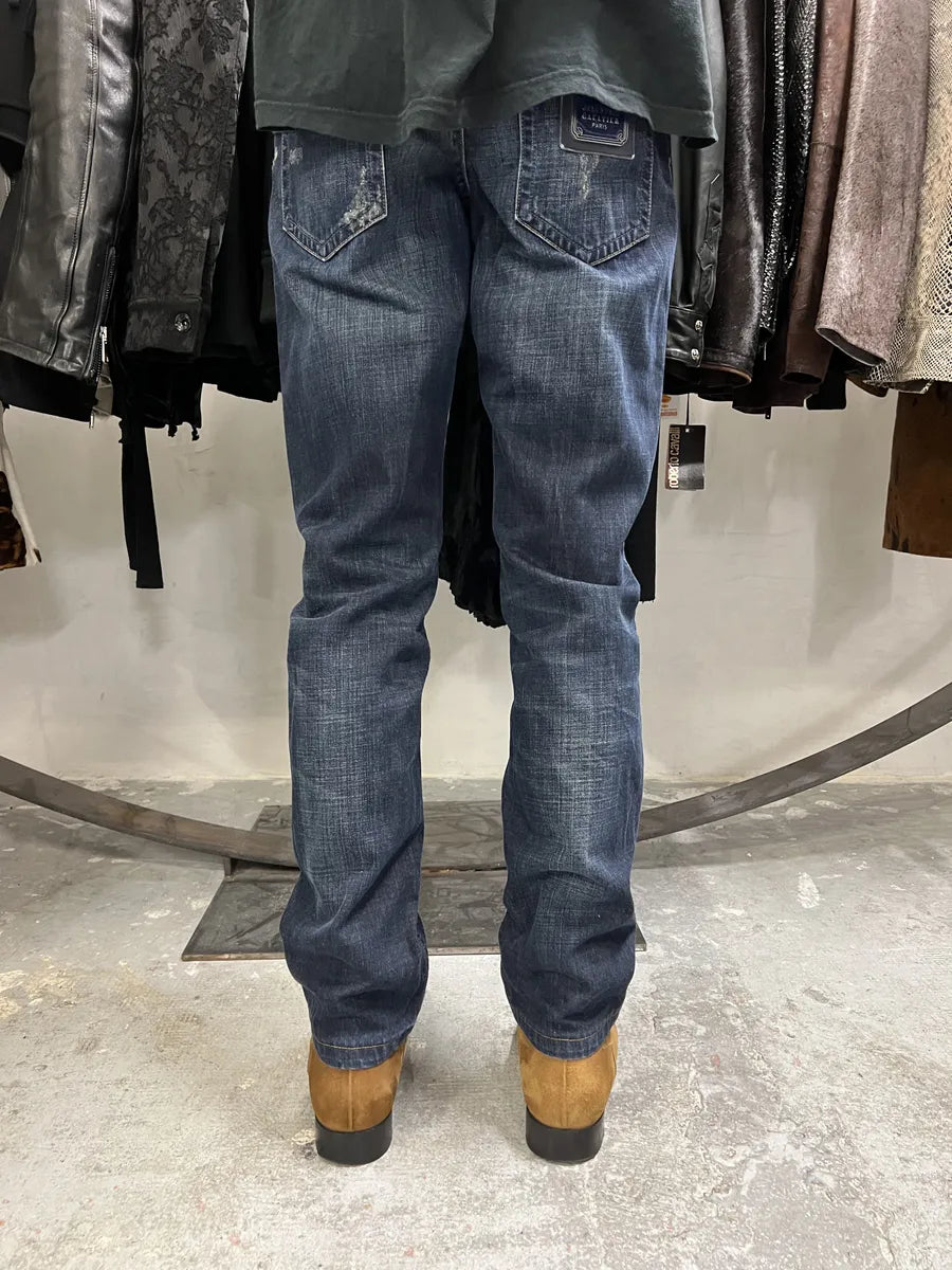 2000s Jean Paul Gaultier Washed Denim Jeans WMhdlHb 2