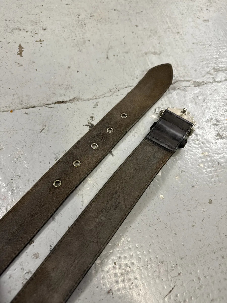2000s Jean Paul Gaultier Wheel Star Leather Belt kXguAEp 3