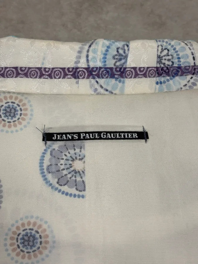 2000s Jean Paul Gaultier White & Blue Abstract Jacket TNdIjek 10