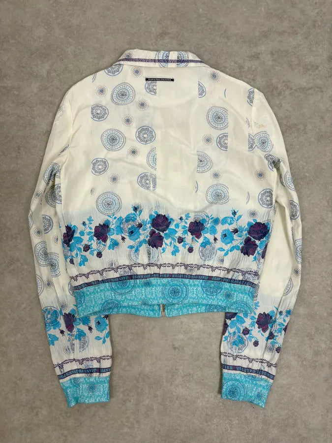 2000s Jean Paul Gaultier White & Blue Abstract Jacket TNdIjek 5