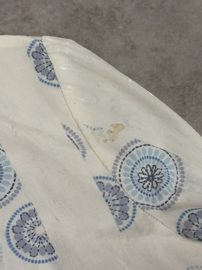 2000s Jean Paul Gaultier White & Blue Abstract Jacket TNdIjek 11