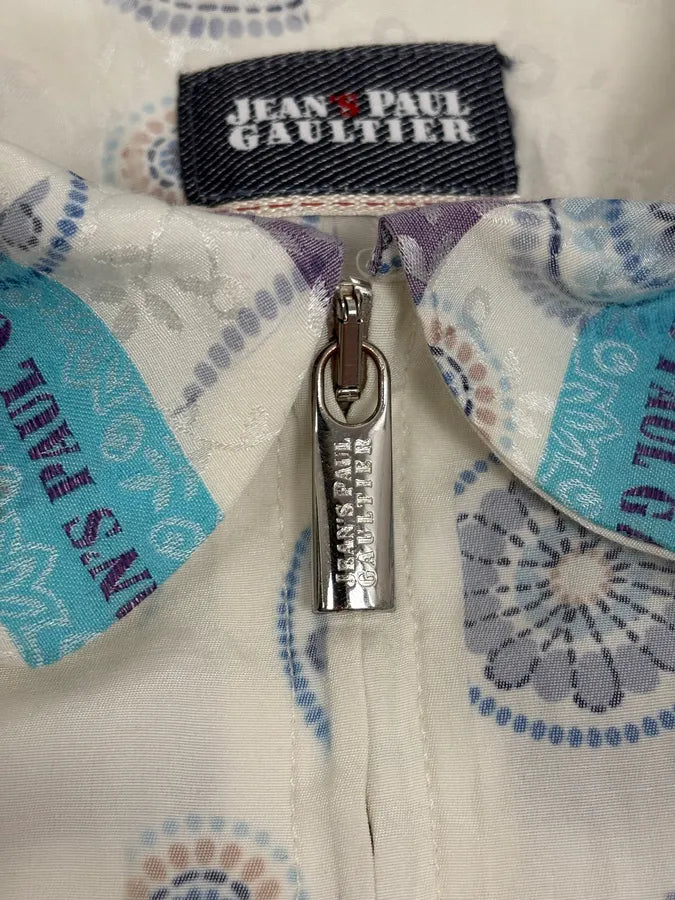 2000s Jean Paul Gaultier White & Blue Abstract Jacket TNdIjek 9