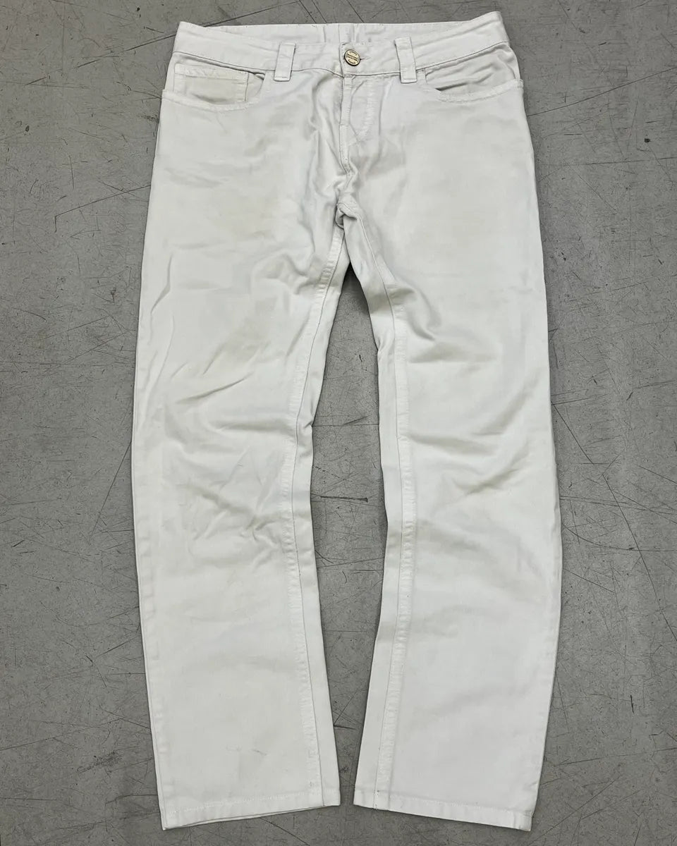 2000s Jean Paul Gaultier White Denim Jeans LlPNApU 0