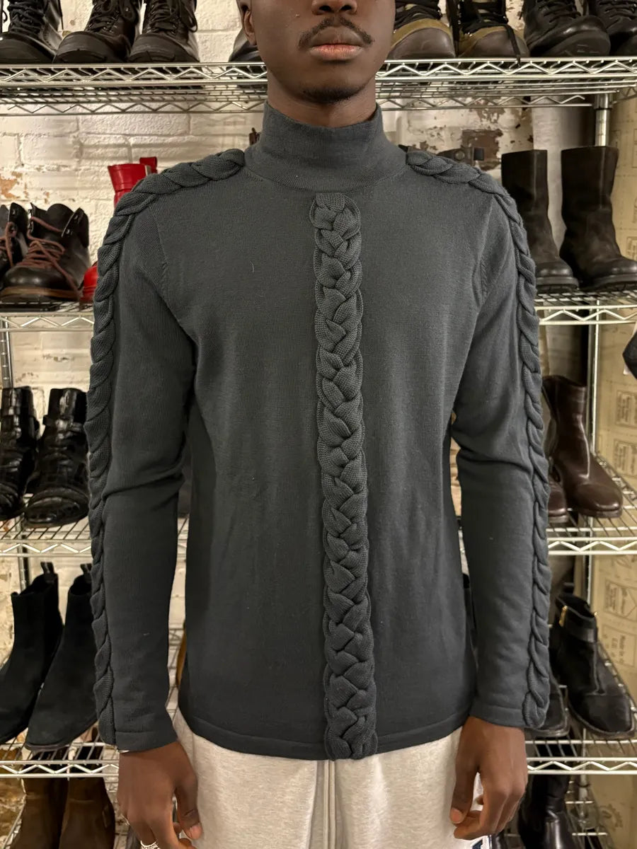 2000s Jean Paul Gaultier Woven Rope Turtleneck Sweater NFhKAcV 1