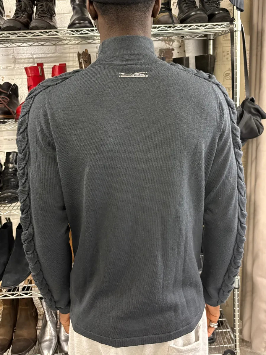2000s Jean Paul Gaultier Woven Rope Turtleneck Sweater NFhKAcV 2