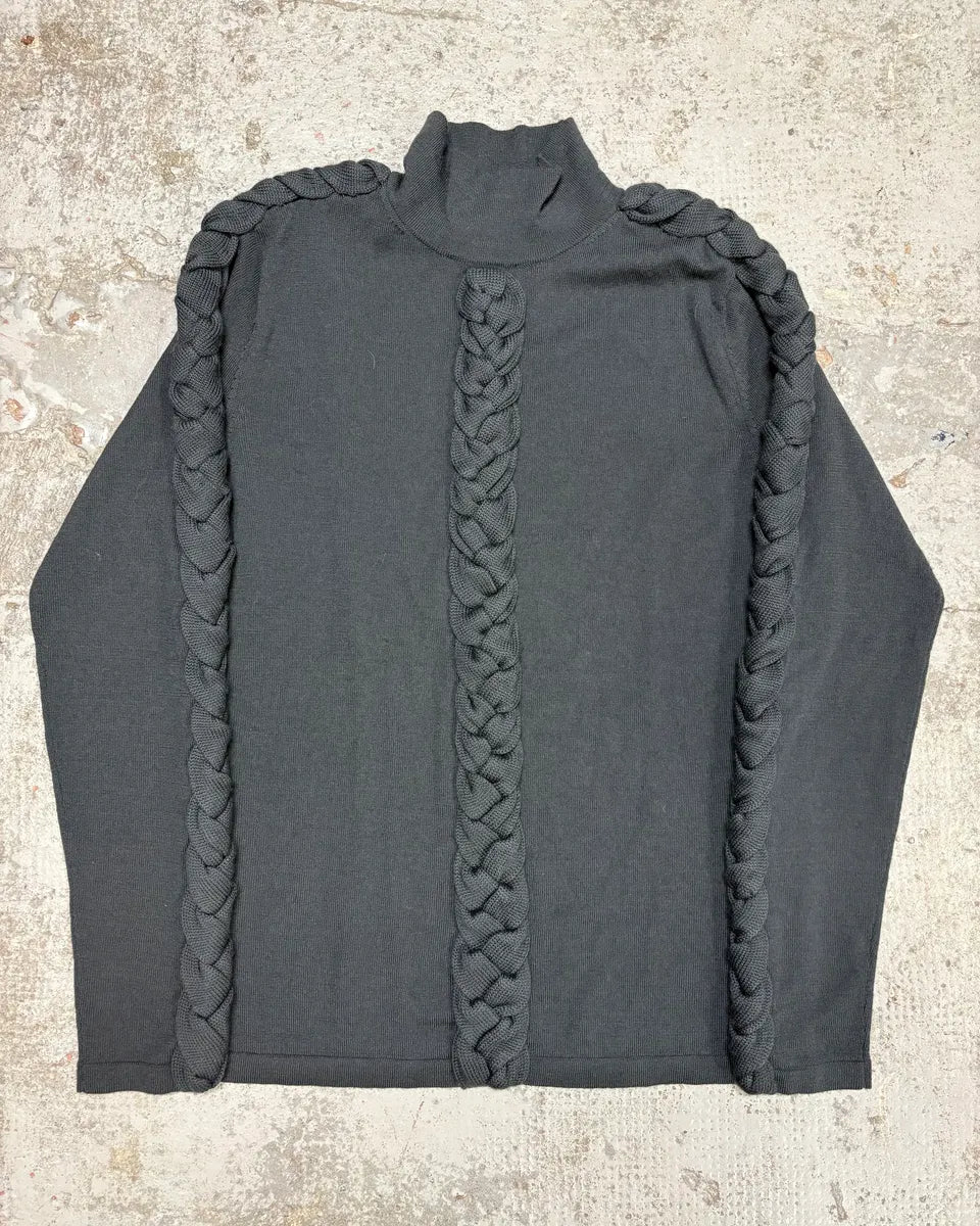 2000s Jean Paul Gaultier Woven Rope Turtleneck Sweater NFhKAcV 0