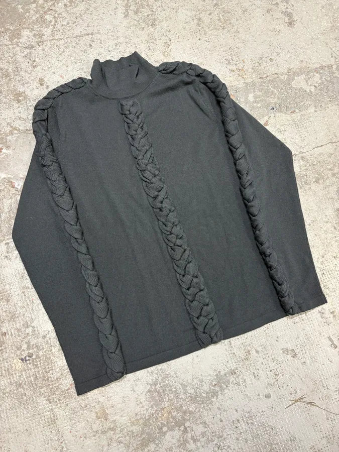 2000s Jean Paul Gaultier Woven Rope Turtleneck Sweater NFhKAcV 3