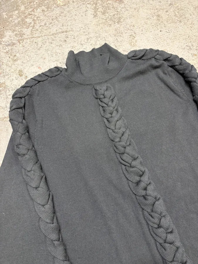 2000s Jean Paul Gaultier Woven Rope Turtleneck Sweater NFhKAcV 4