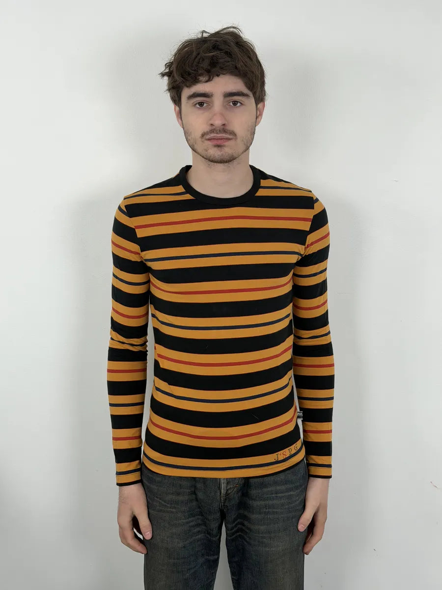 2000s Jean Paul Gaultier Yellow Striped Longsleeves FztEaxJ 1