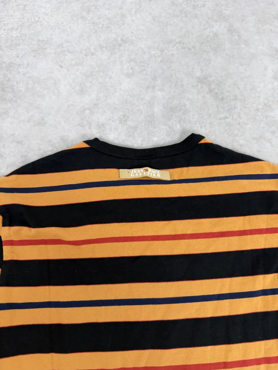 2000s Jean Paul Gaultier Yellow Striped Longsleeves FztEaxJ 6