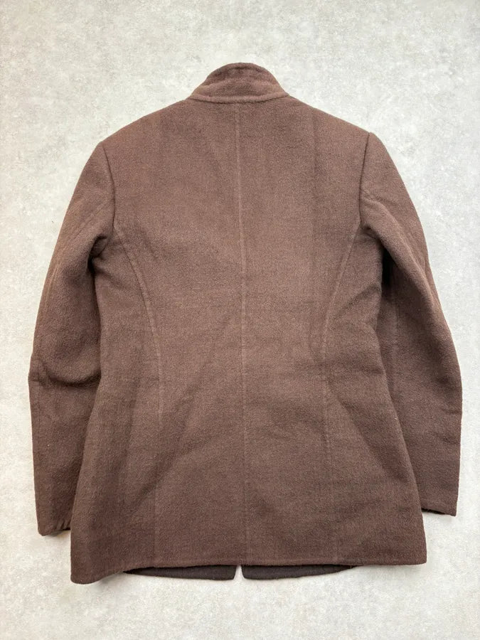 2000s Jil Sander Brown Wool Classic Blazer Jacket zrJEUFV 5