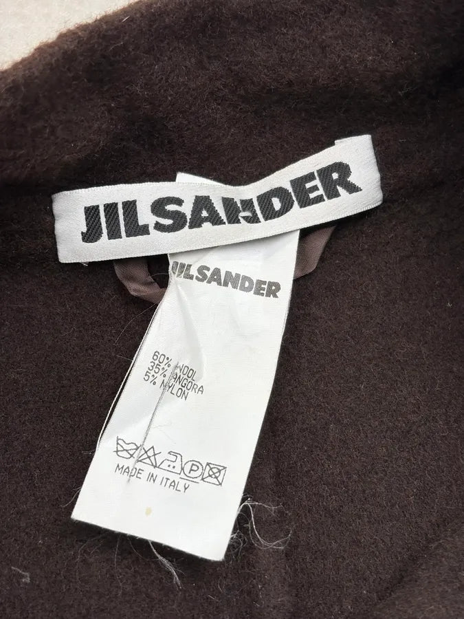 2000s Jil Sander Brown Wool Classic Blazer Jacket zrJEUFV 8