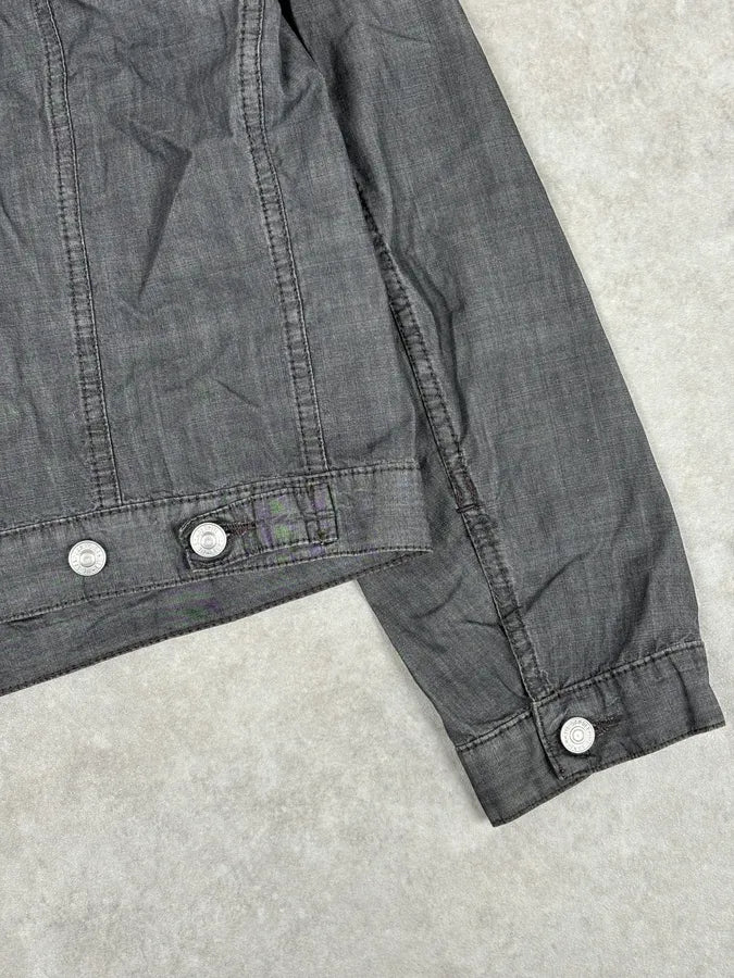 2000s Jil Sander Grey Boxy Cut Denim Jacket  BjMKUxN 9