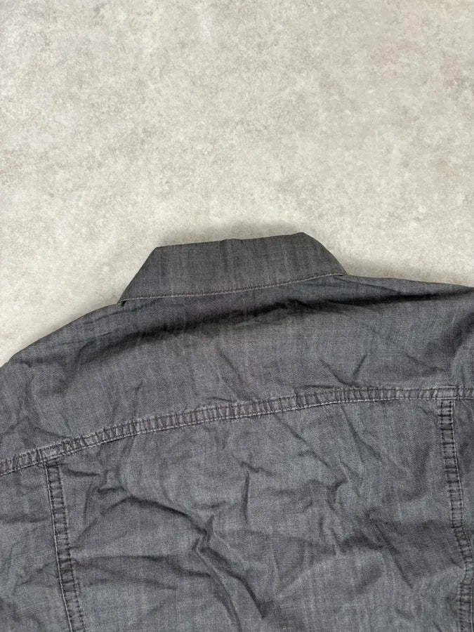 2000s Jil Sander Grey Boxy Cut Denim Jacket  BjMKUxN 5