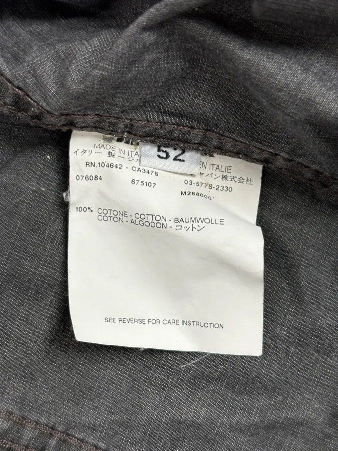 2000s Jil Sander Grey Boxy Cut Denim Jacket  BjMKUxN 10