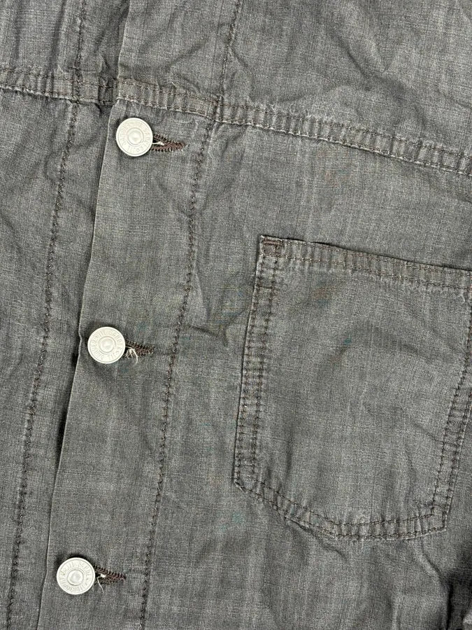 2000s Jil Sander Grey Boxy Cut Denim Jacket  BjMKUxN 7