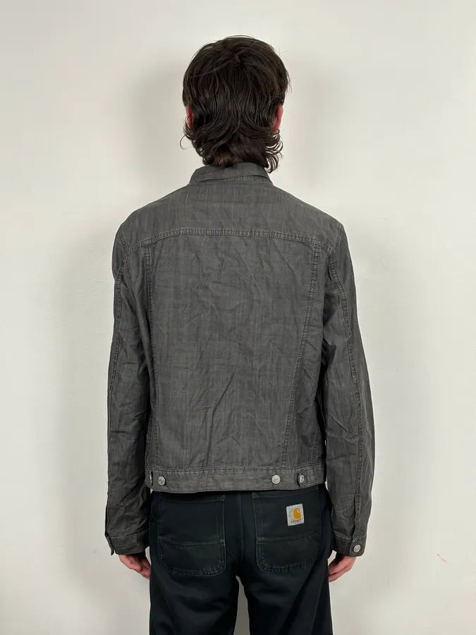 2000s Jil Sander Grey Boxy Cut Denim Jacket  BjMKUxN 2