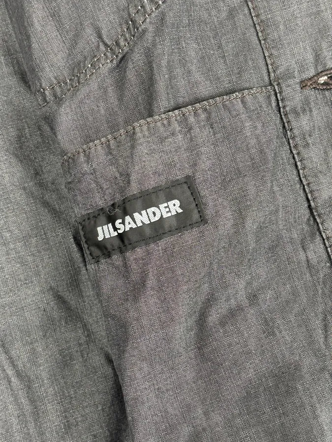 2000s Jil Sander Grey Boxy Cut Denim Jacket  BjMKUxN 8