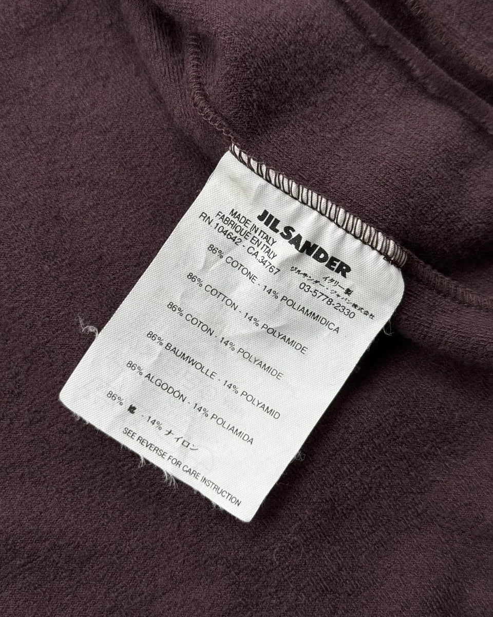 2000s Jil Sander Purple Velvet Zip-Up Hoodie mgNNRBJ 9