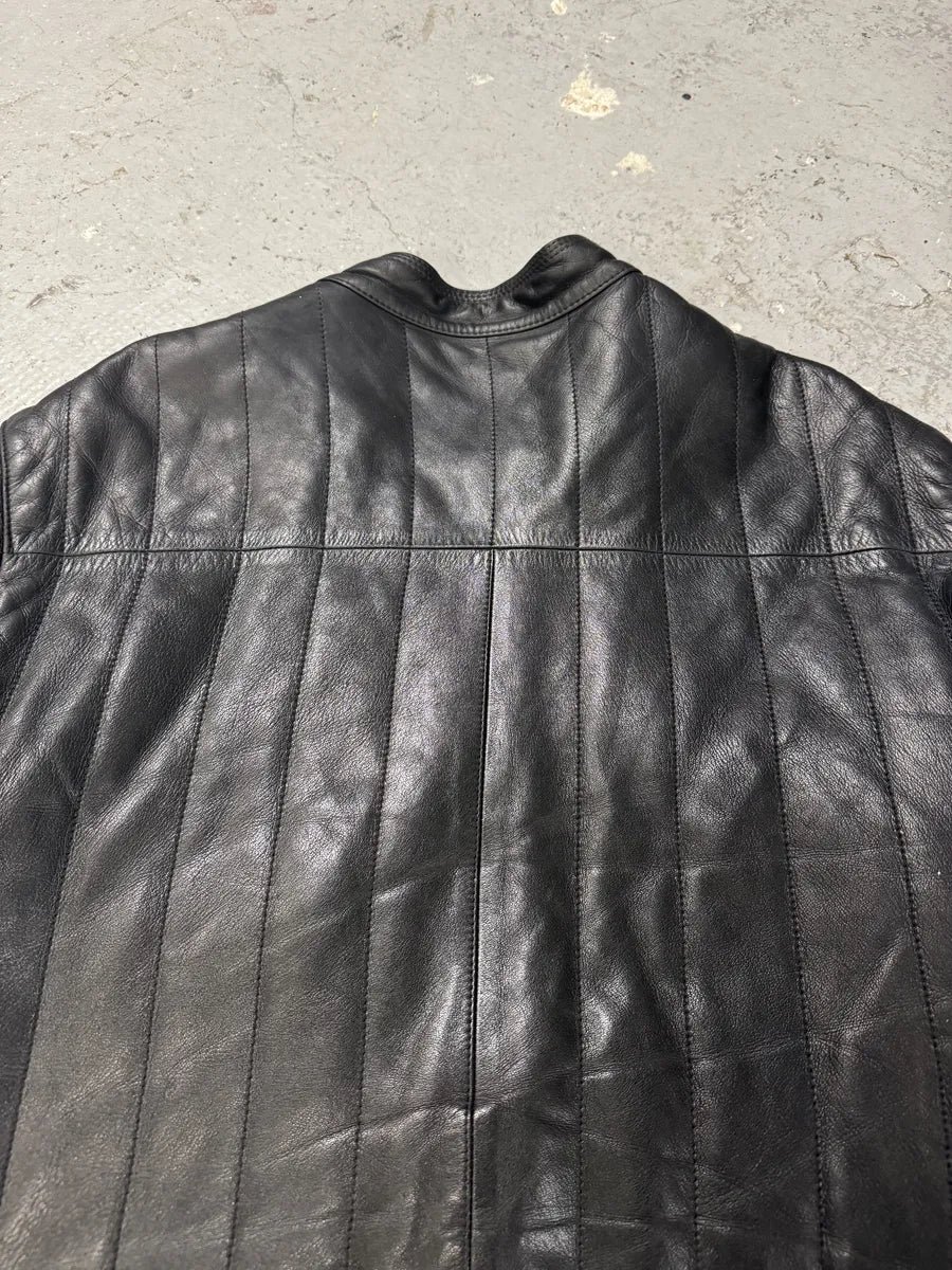 2000s Jitrois Black Leather Pure Premium Biker Jacket AfsgyEa 7