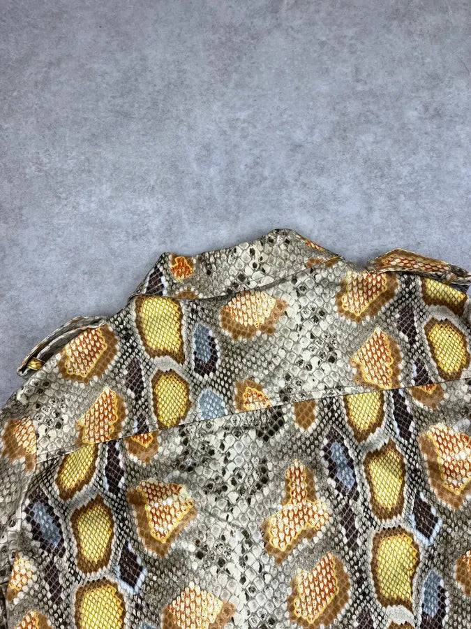 SS2013 John Galliano Beige Python-Print Shirt Dress rJVLByn 7