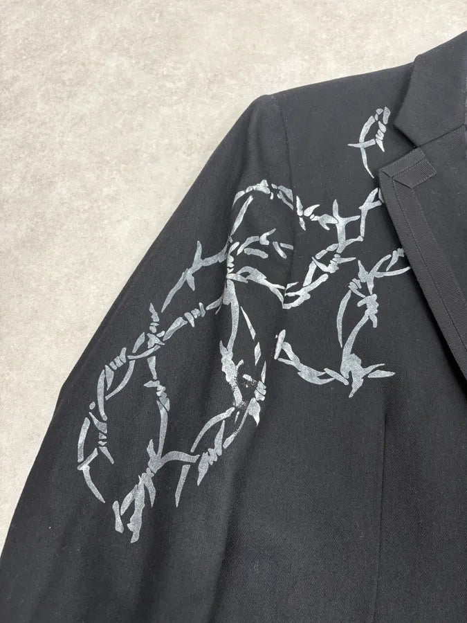 AW2010 John Galliano Black Barbed Wire Blazer Jacket AKMTWAW 8